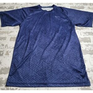 Boombah Athletic Shirt Blue Short Sleeve Men's Medium